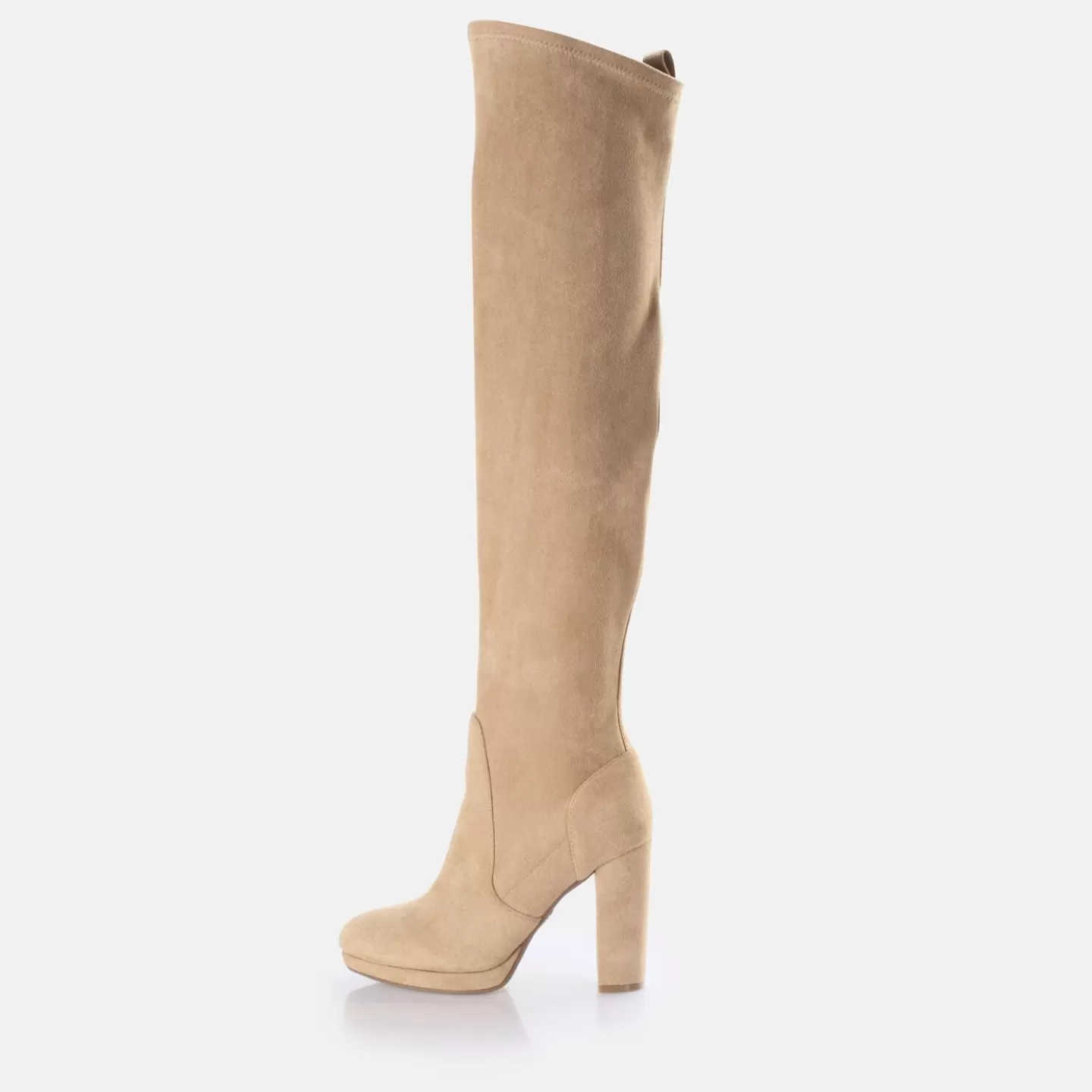 BUFFALO Amy Overknee Boot Vegan Cream Outlet