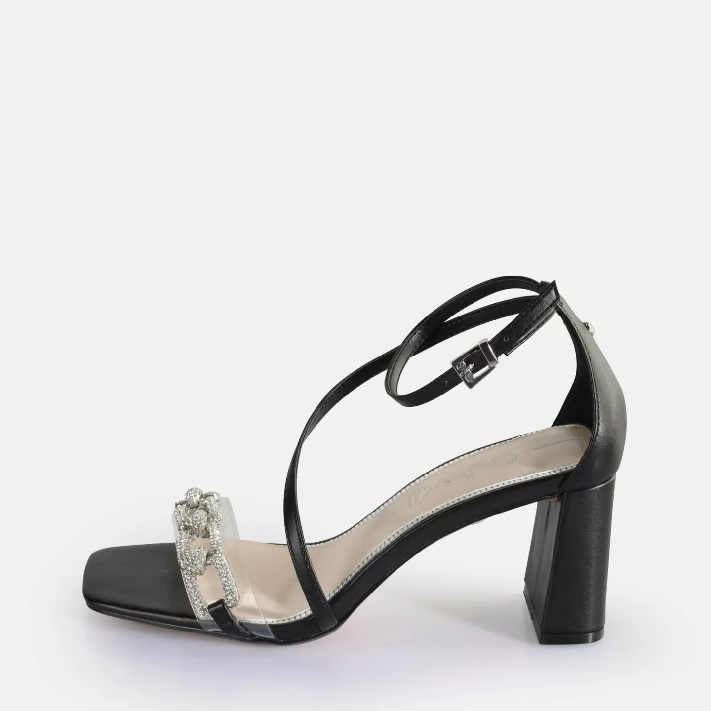 BUFFALO April Glam Heeled Sandals Vegan Black Flash Sale