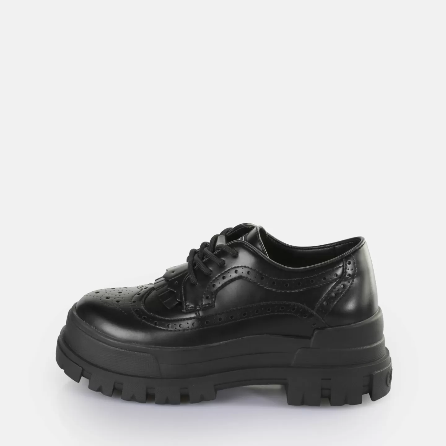 BUFFALO Aspha Brogue Loafers Vegan Black Shop