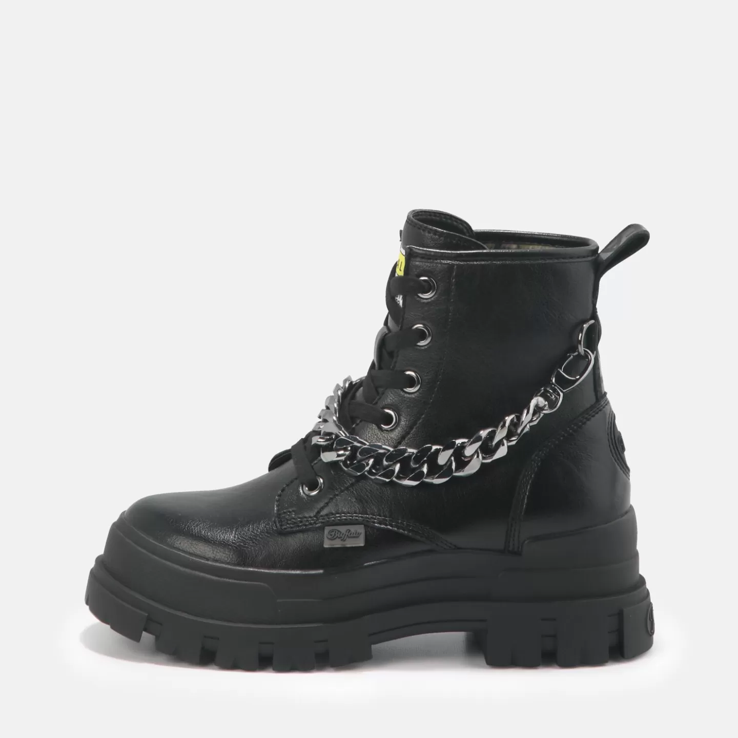 BUFFALO Aspha Chain Ankle Boot Vegan Black Shop