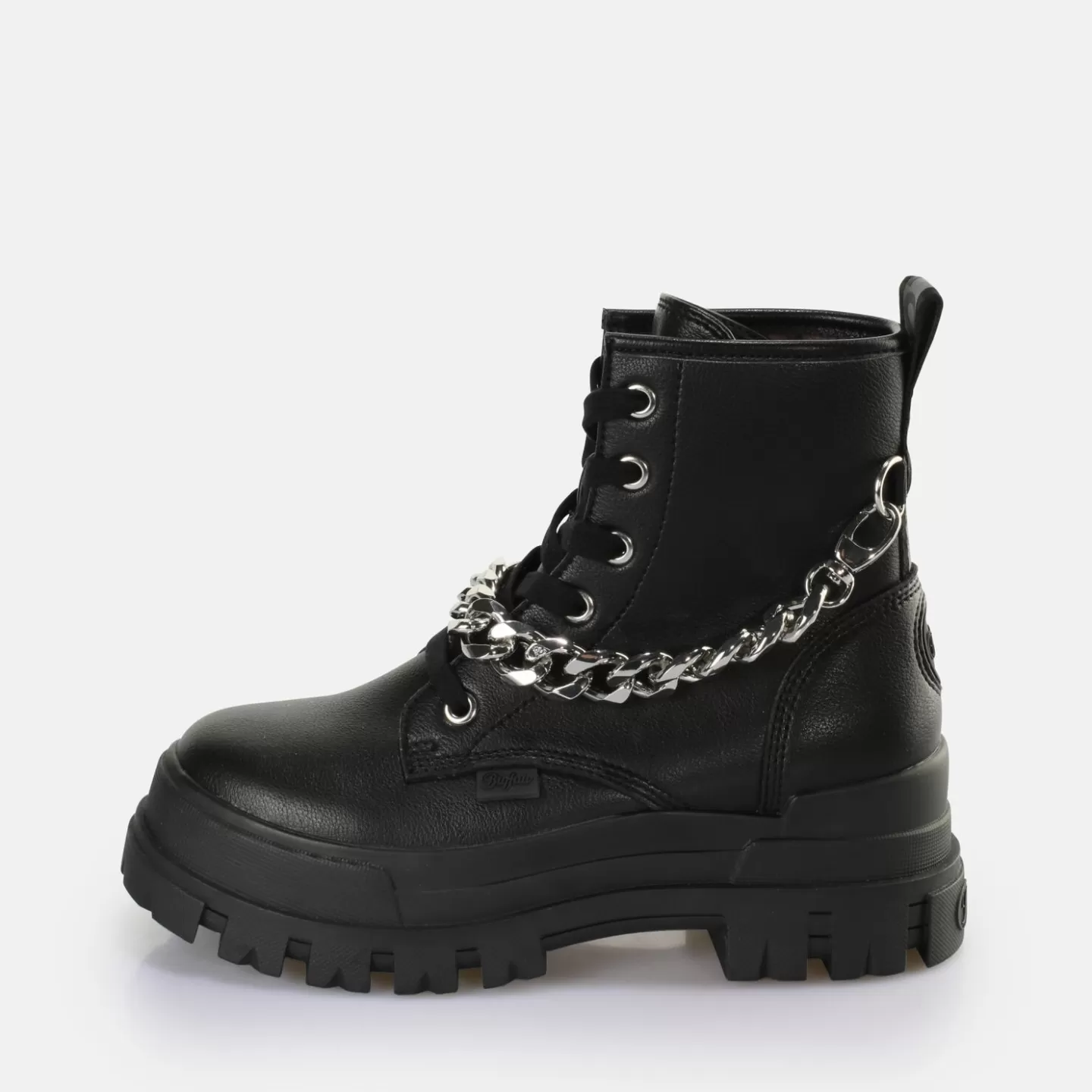 BUFFALO Aspha Chain Ankle Boot Vegan Black Outlet