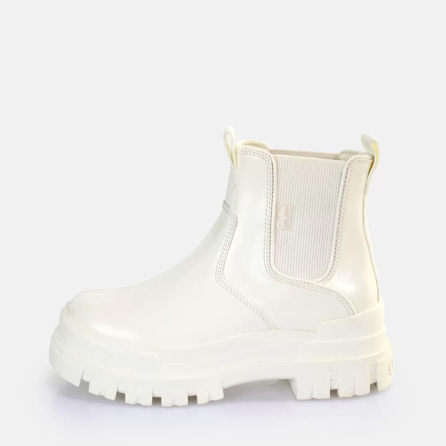 BUFFALO Aspha Chelsea Ankle Boot Vegan White Best