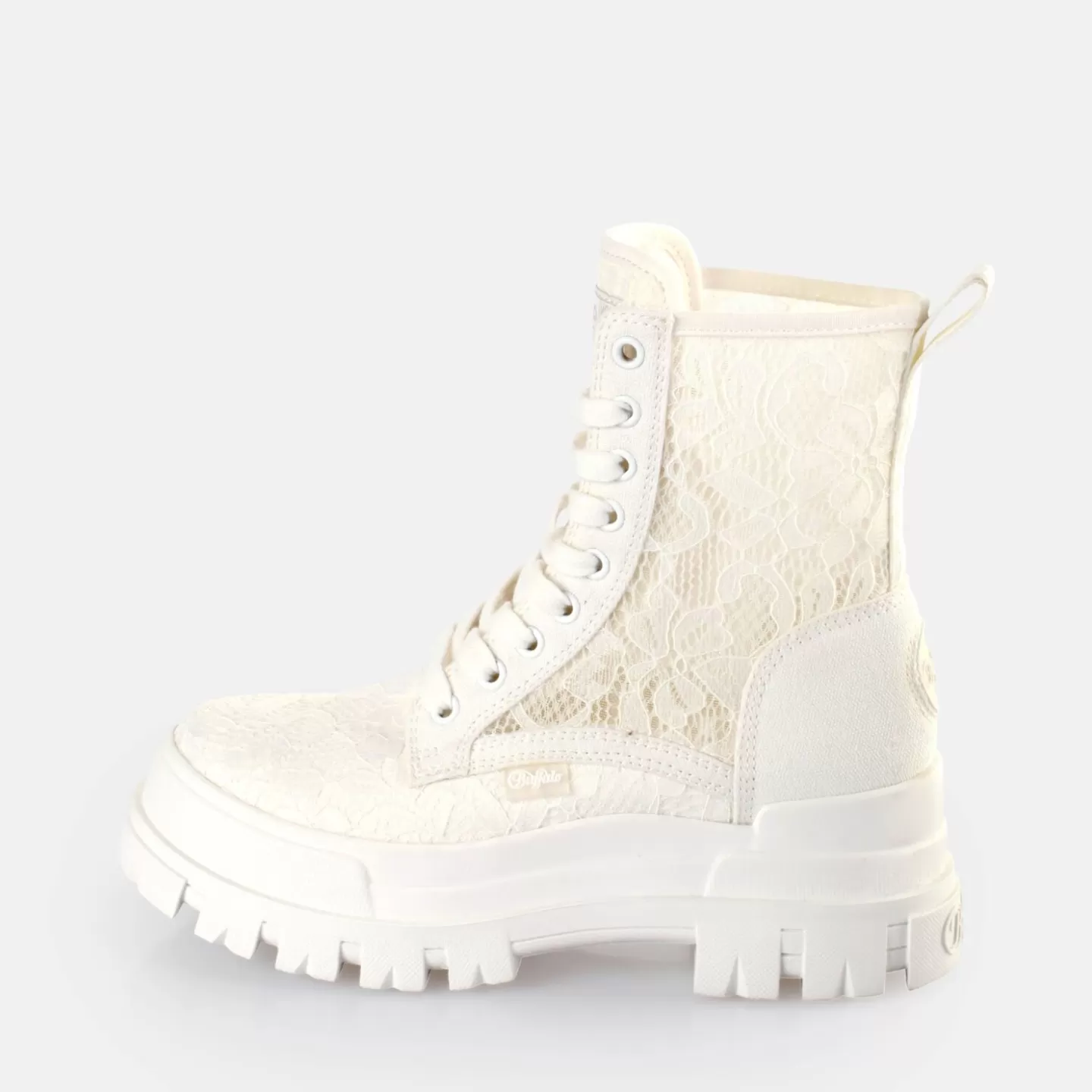 BUFFALO Aspha Com2 Boots Vegan White Flash Sale