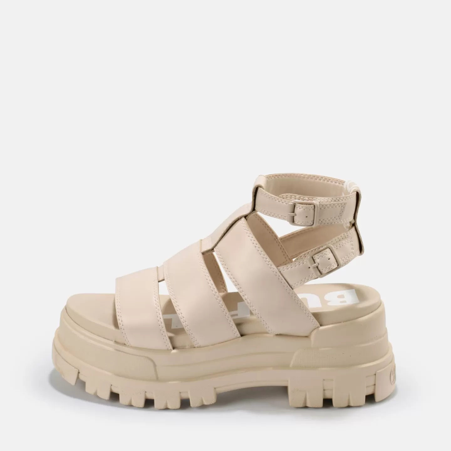 BUFFALO Aspha Gld Platform Sandal Vegan Cream Clearance