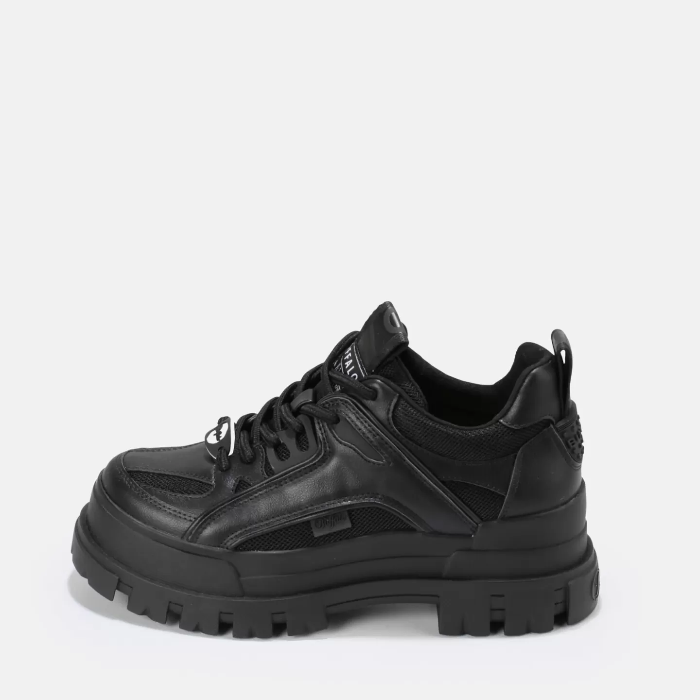 BUFFALO Aspha Hyb - Vegan Nappa/Mesh - Black Shop