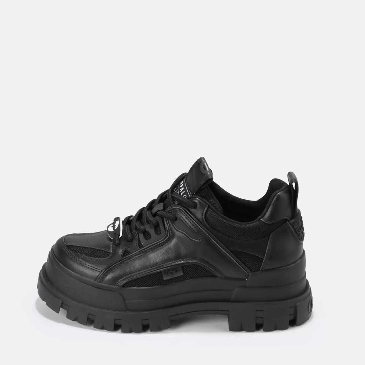 BUFFALO Aspha Hyb Men Lace Up Vegan Black Shop