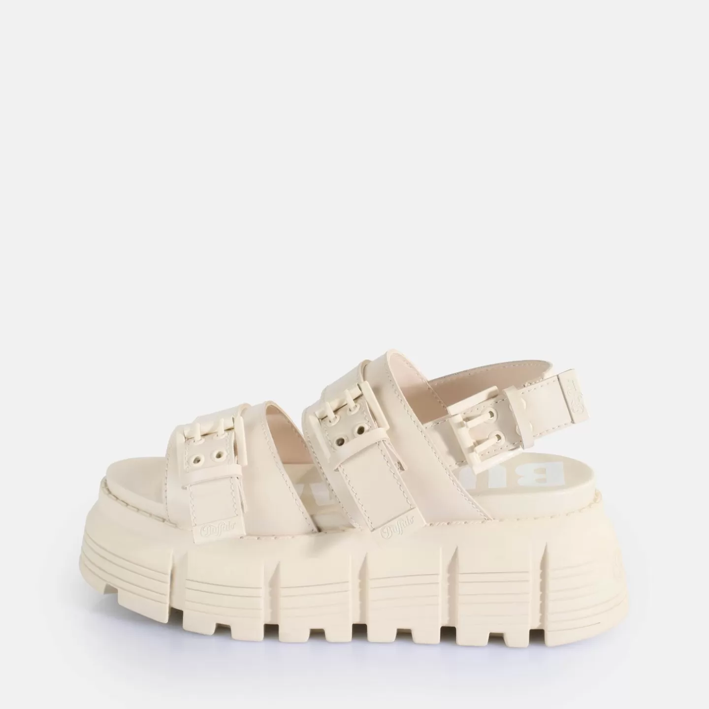 BUFFALO Ava Platform Sandals Vegan Cream Discount