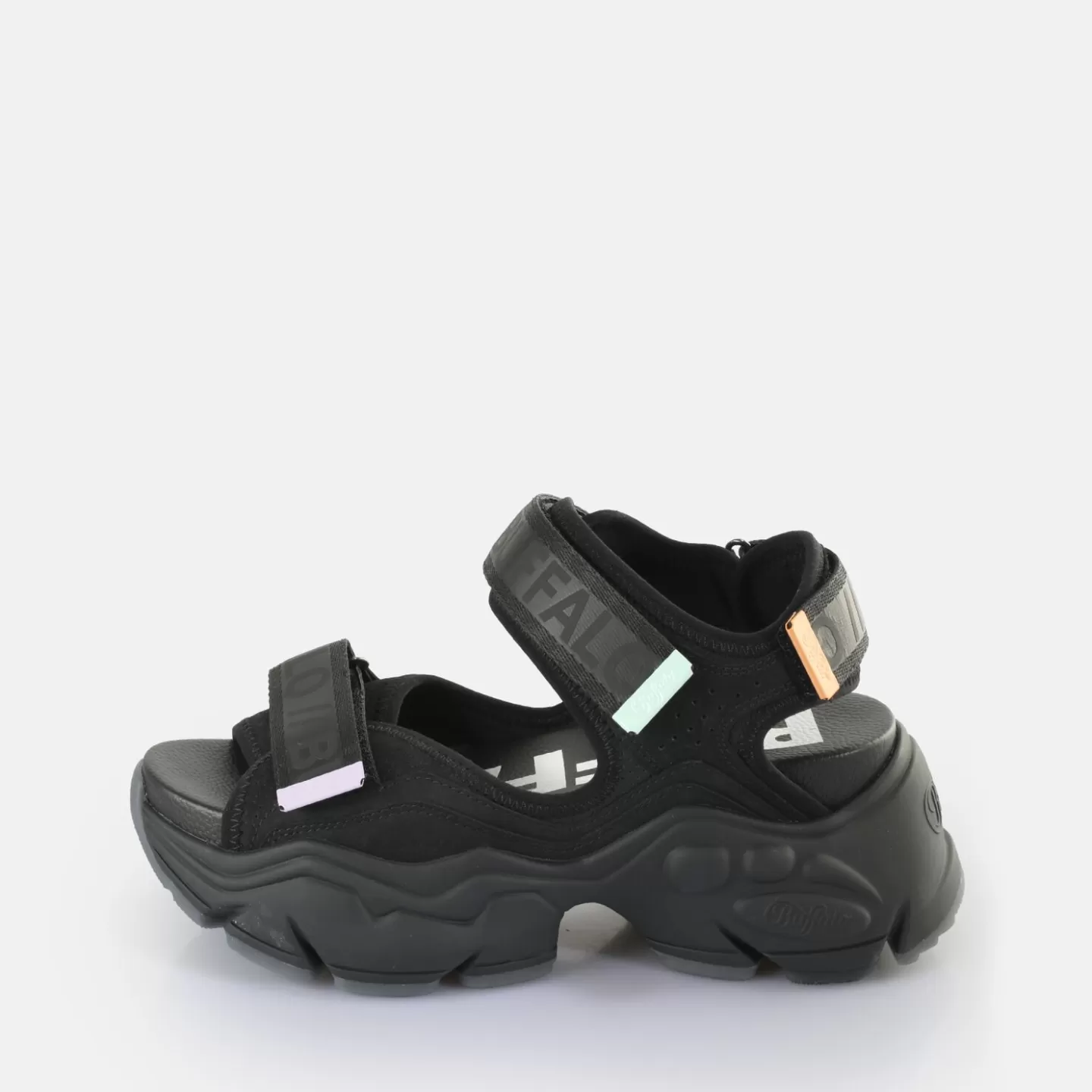 BUFFALO Binary 0 Platform Sandals Vegan Black Store