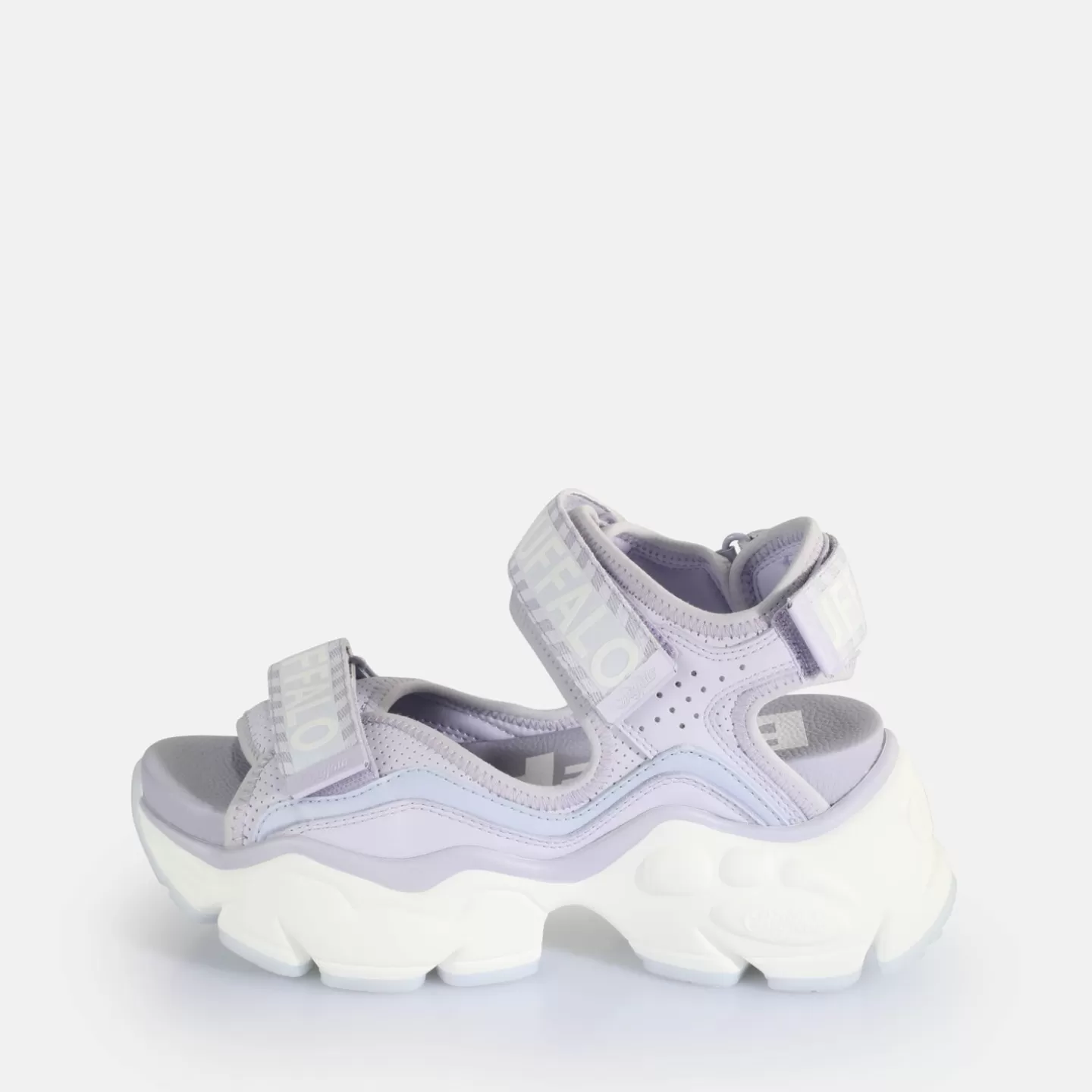 BUFFALO Binary 0 Platform Sandals Vegan Lavender Shop