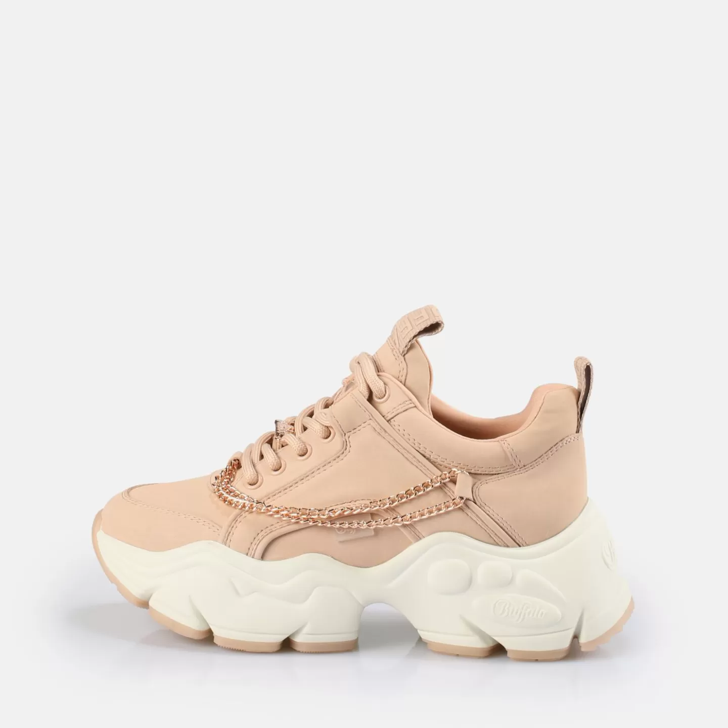 BUFFALO Binary Chain Sneaker Low Vegan Rose New