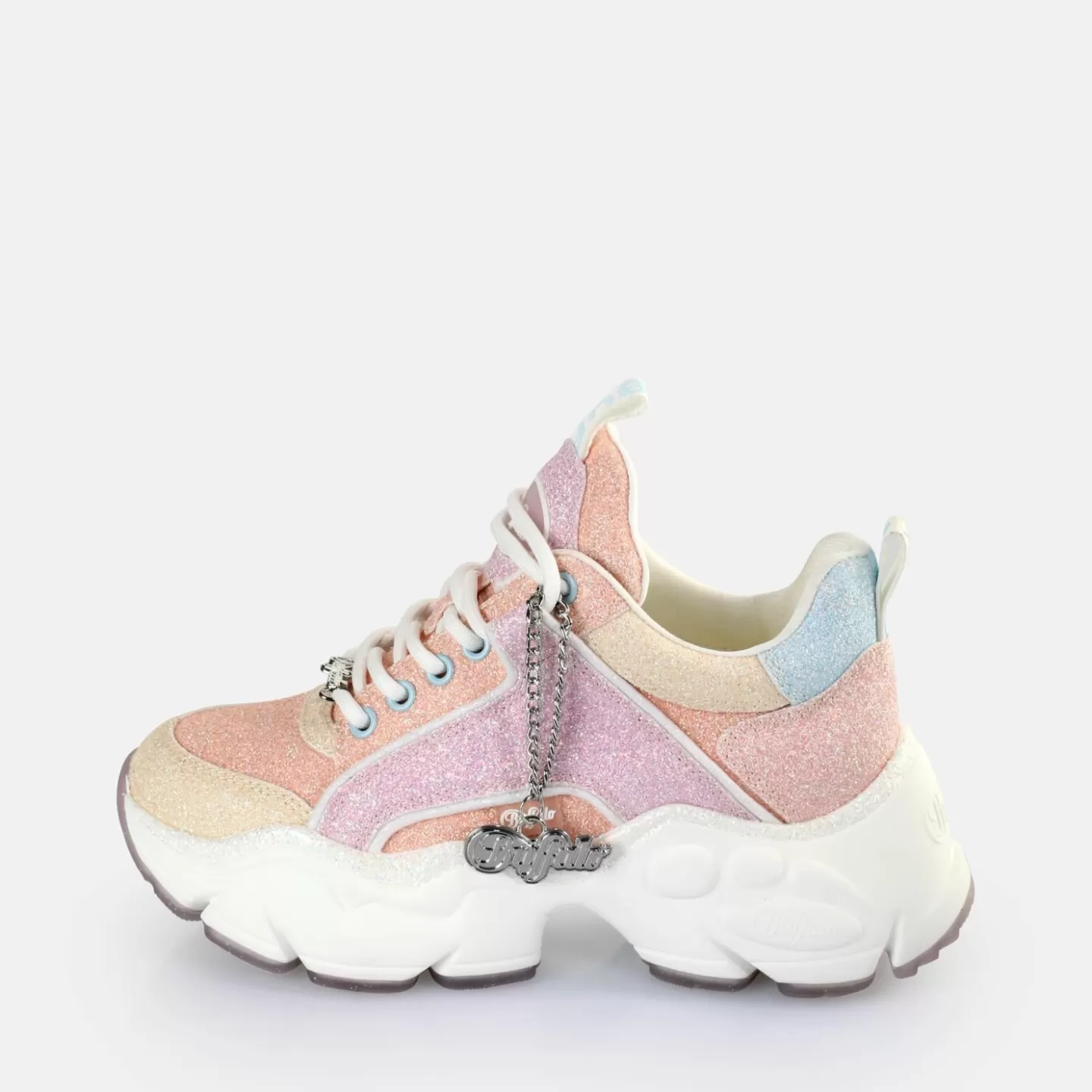 BUFFALO Binary Glam Sneakers Low Vegan Peach Flash Sale