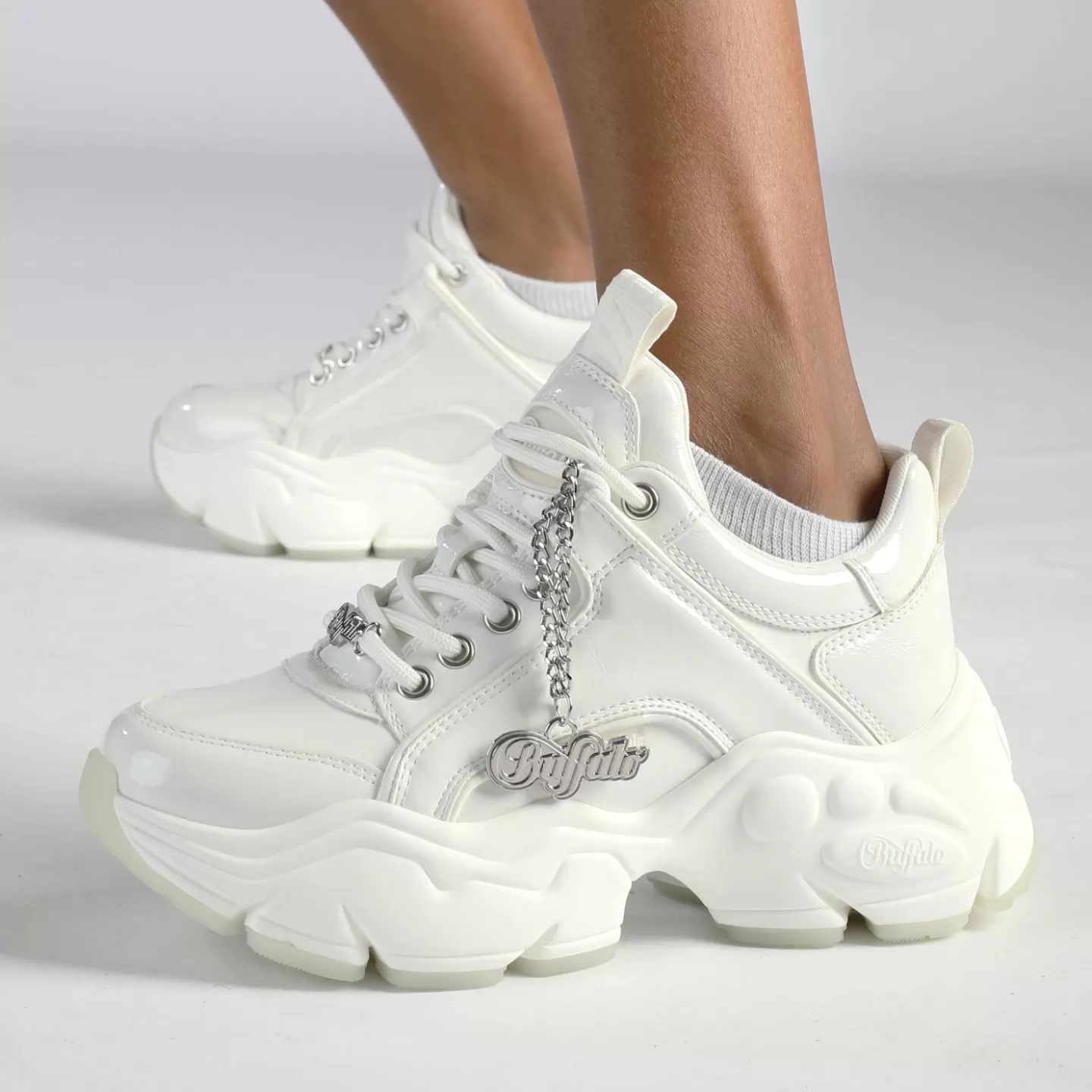 BUFFALO Binary Sneakers Low Vegan Off White Fashion