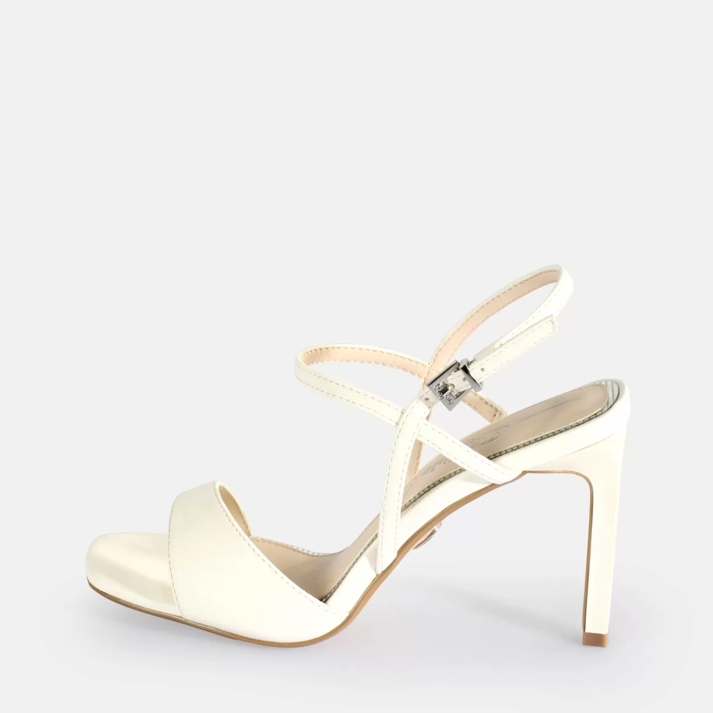 BUFFALO Blair Finess Heeled Sandals Vegan White Discount