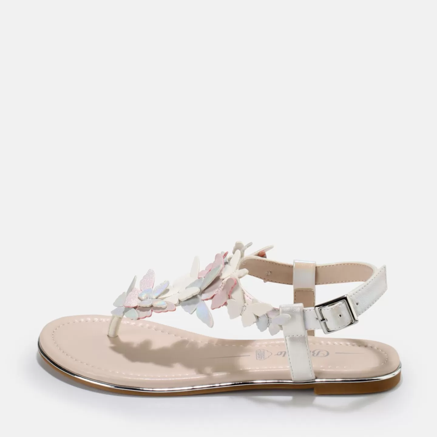 BUFFALO Capri Butterfly Sandal Vegan White Fashion