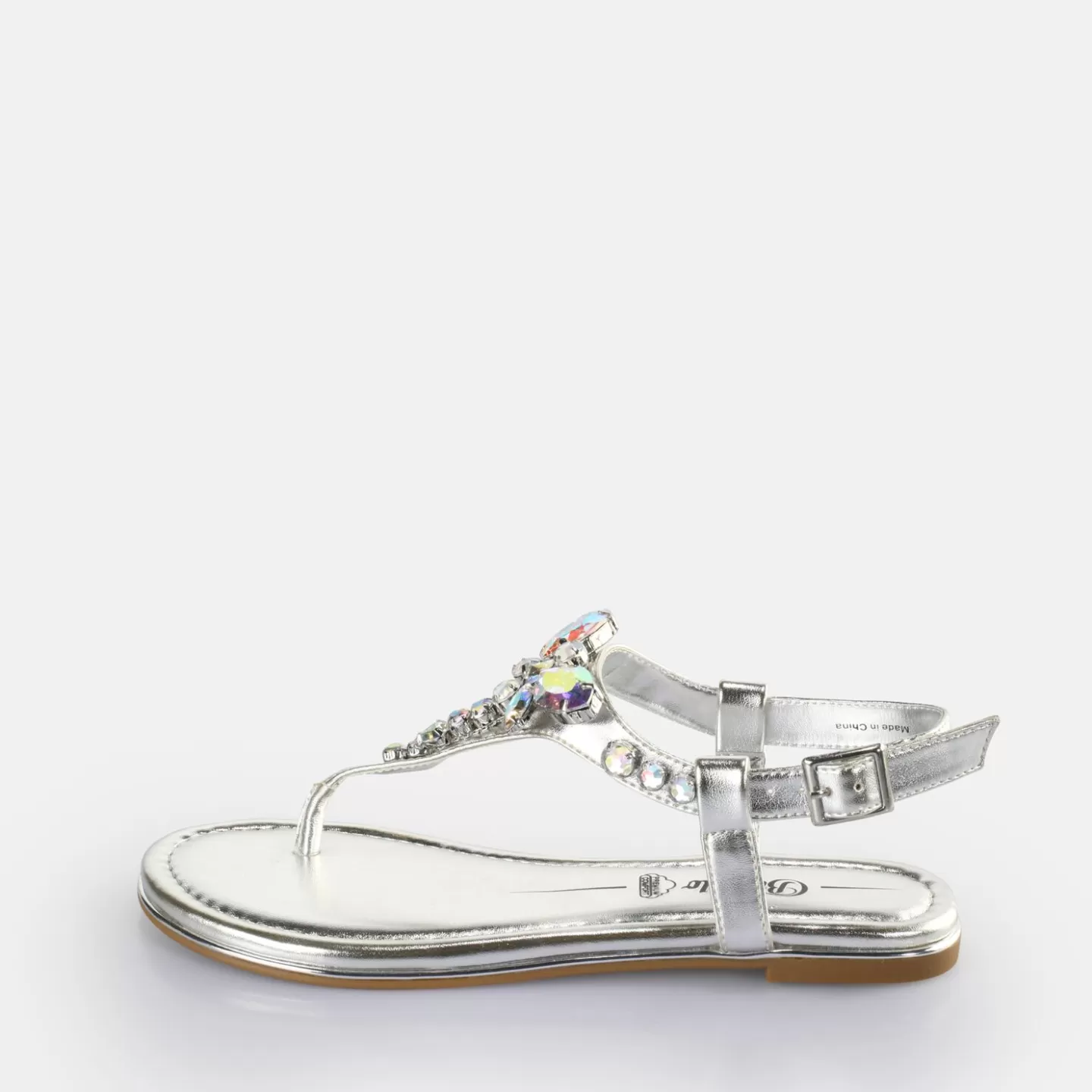 BUFFALO Capri Dragonfly Sandals Vegan Silver Best