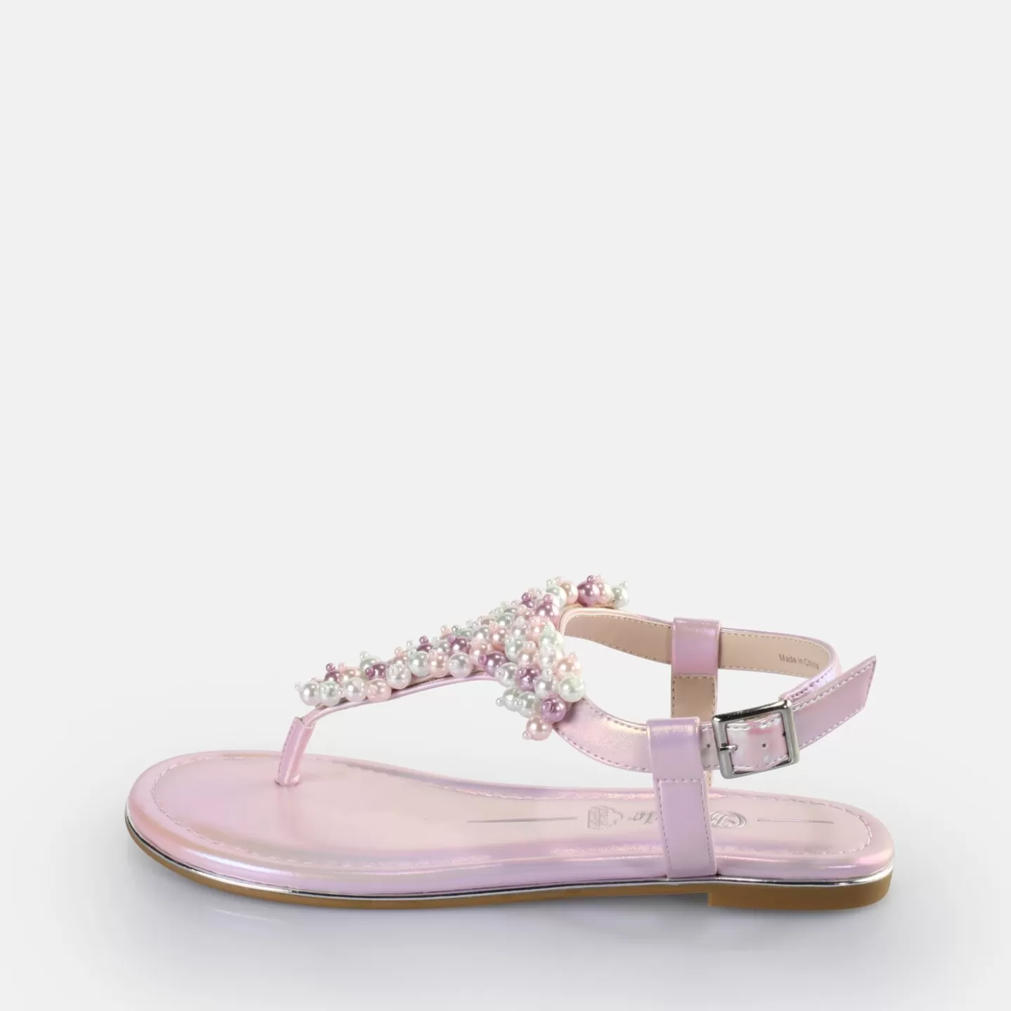 BUFFALO Capri Pearl Sandals Vegan Silver Clearance