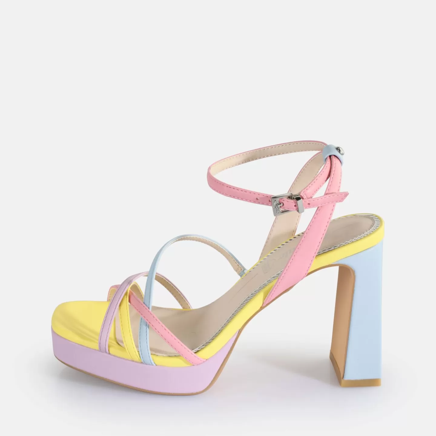 BUFFALO Cherry Cage Heeled Sandals Vegan Pastell Multi Hot