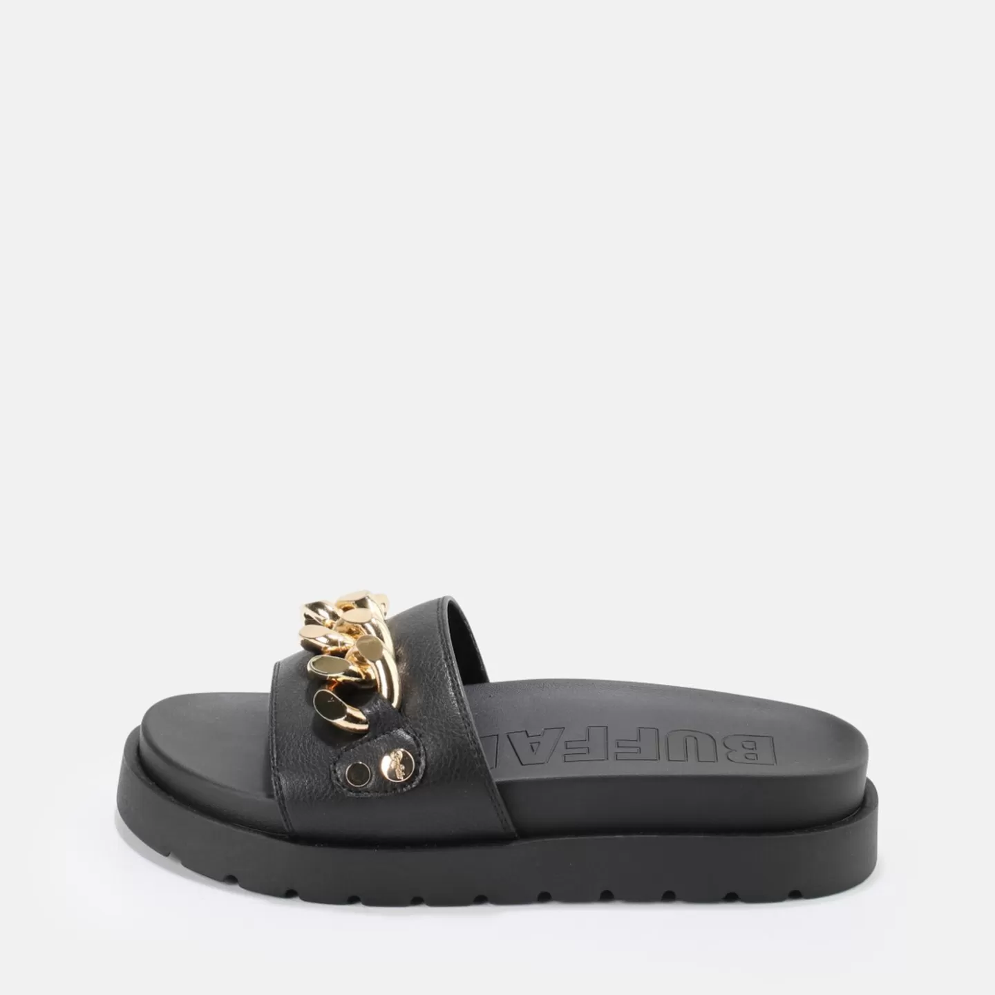 BUFFALO Eve Chain Platform Sandals Vegan Black Best