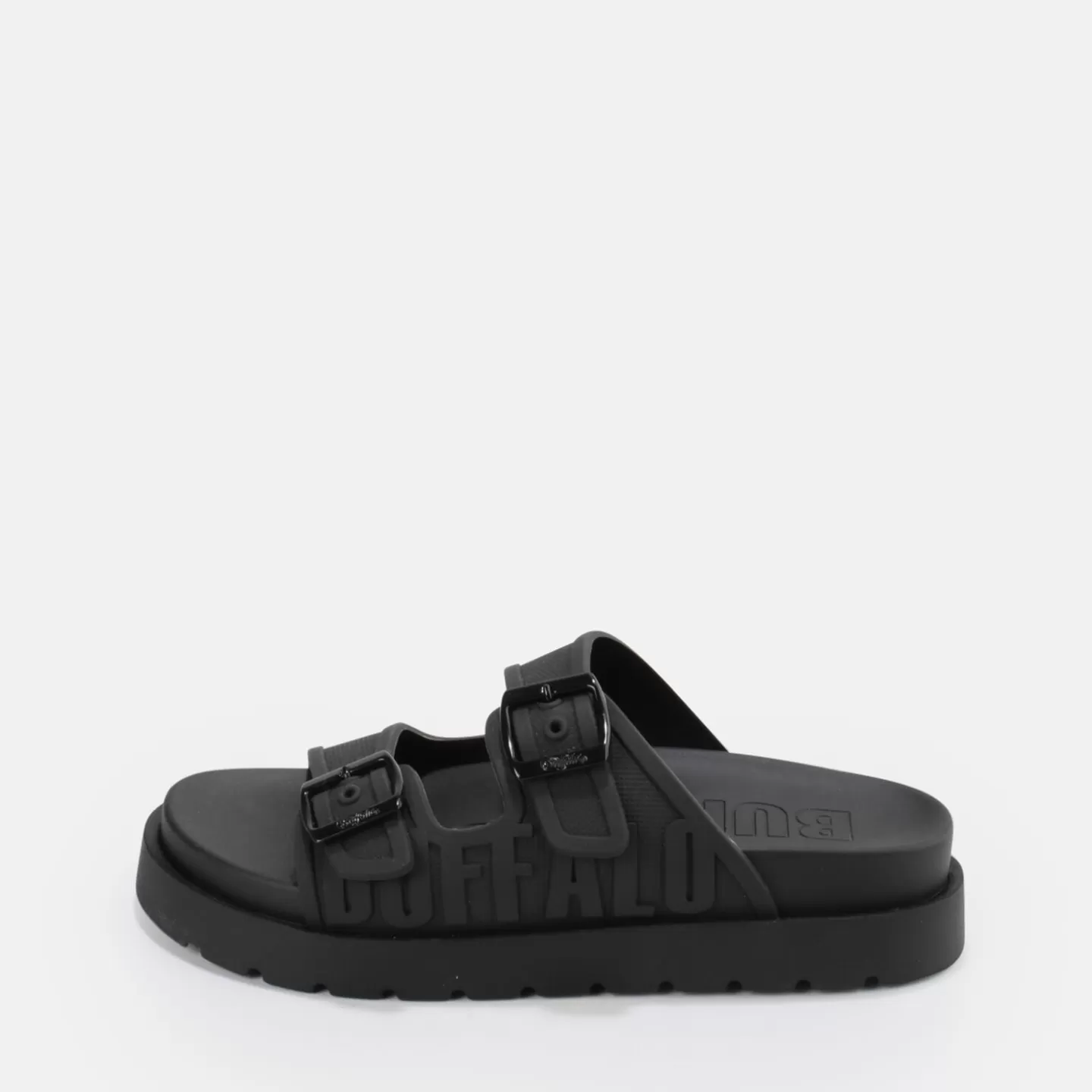 BUFFALO Eve Sol Platform Sandals Vegan Black Sale