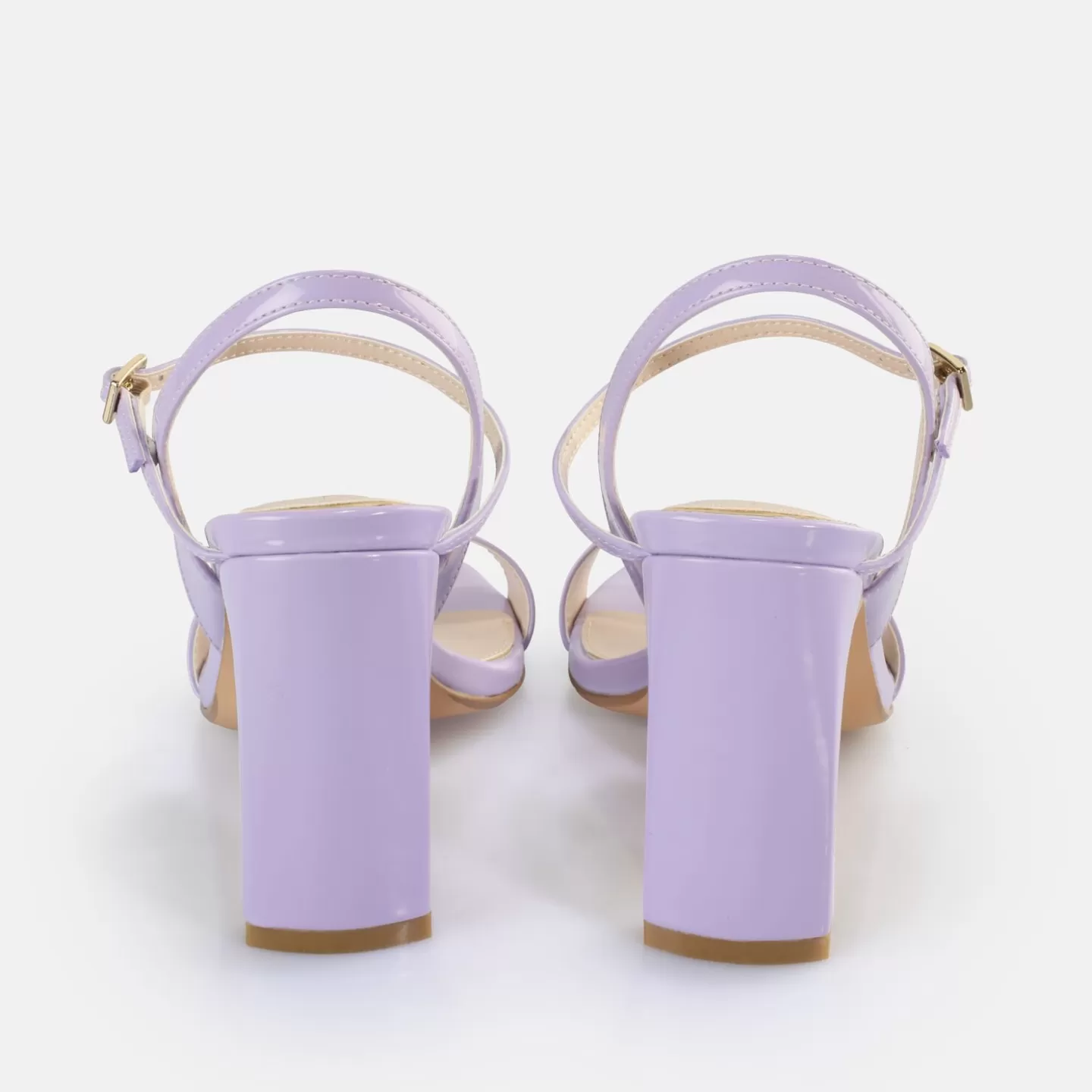 BUFFALO Jean Neat Heeled Sandals Vegan Lavender Cheap