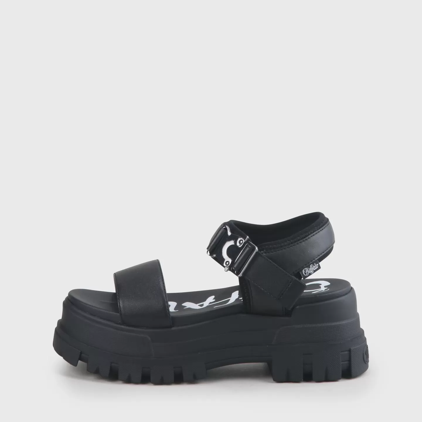 BUFFALO Jojo Plateau Sandals Vegan Black Outlet