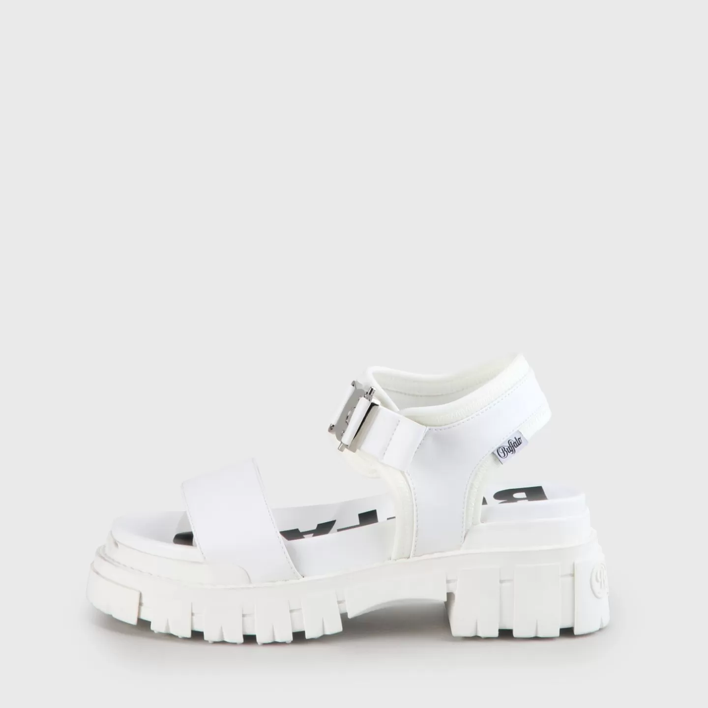 BUFFALO Jojo Platform Sandal Vegan White Flash Sale