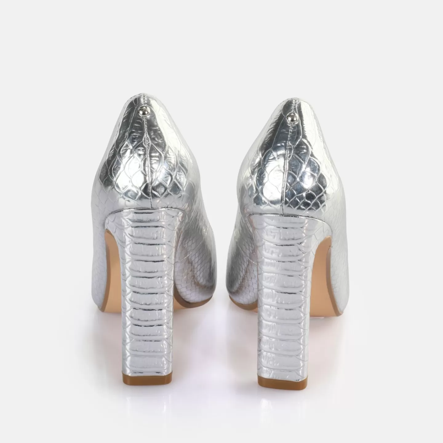 BUFFALO Jolie Pump Vegan Silver Clearance