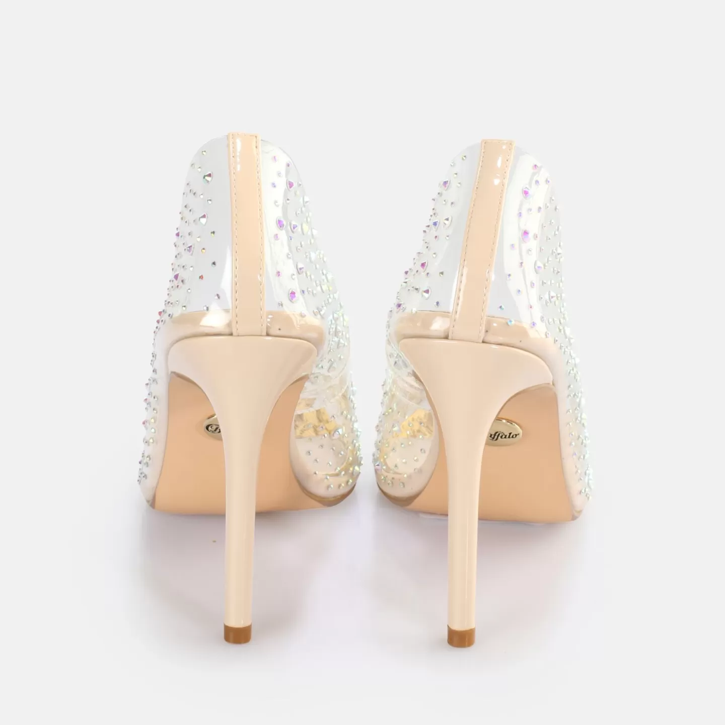 BUFFALO Juliette Diamond Pump Vegan Cream Discount