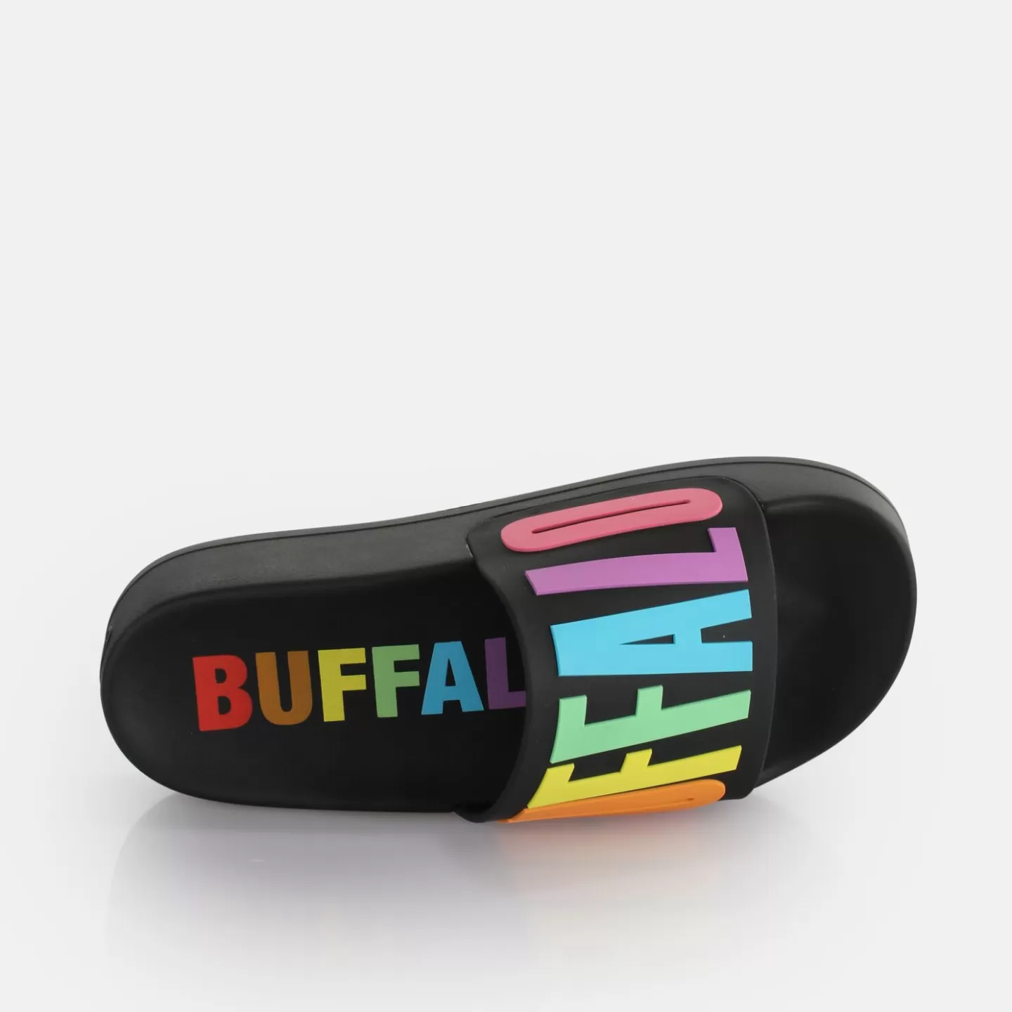 BUFFALO Lake Bold Platform Slide Vegan Black Outlet