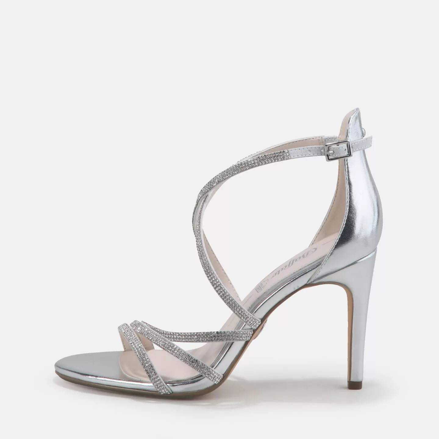 BUFFALO Makai 2 Heeled Sandal Vegan Silver Hot