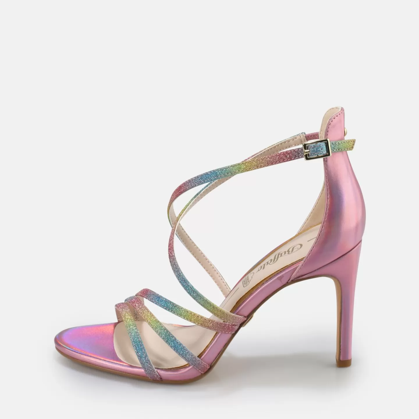 BUFFALO Makai 2 Heeled Sandal Vegan Rainbow Fashion