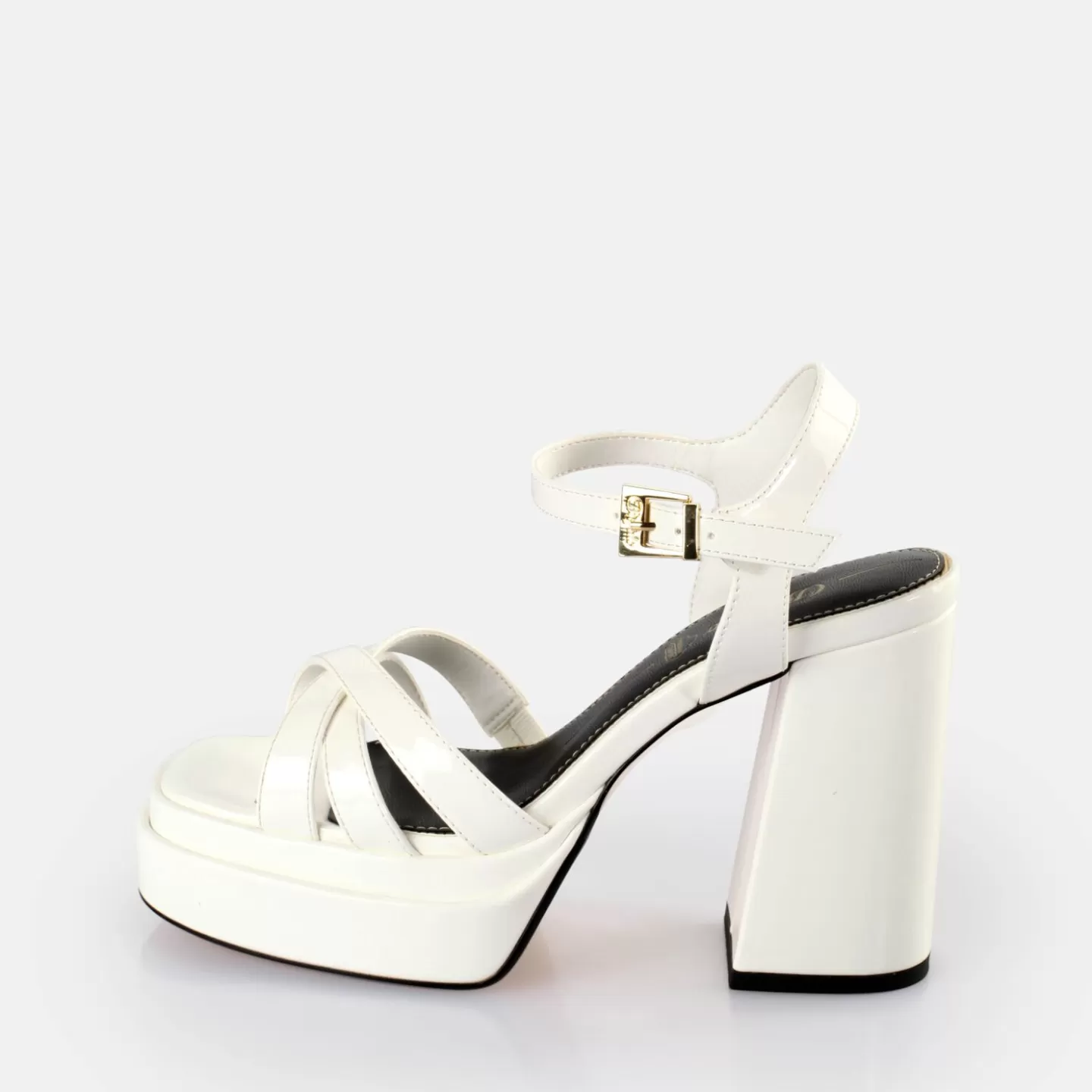 BUFFALO May Donna Heeled Sandals Vegan White Best