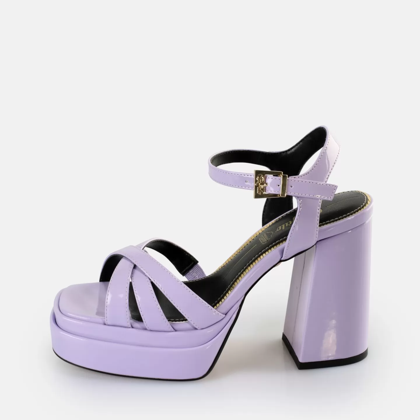 BUFFALO May Donna Heeled Sandals Vegan Lavender Fashion