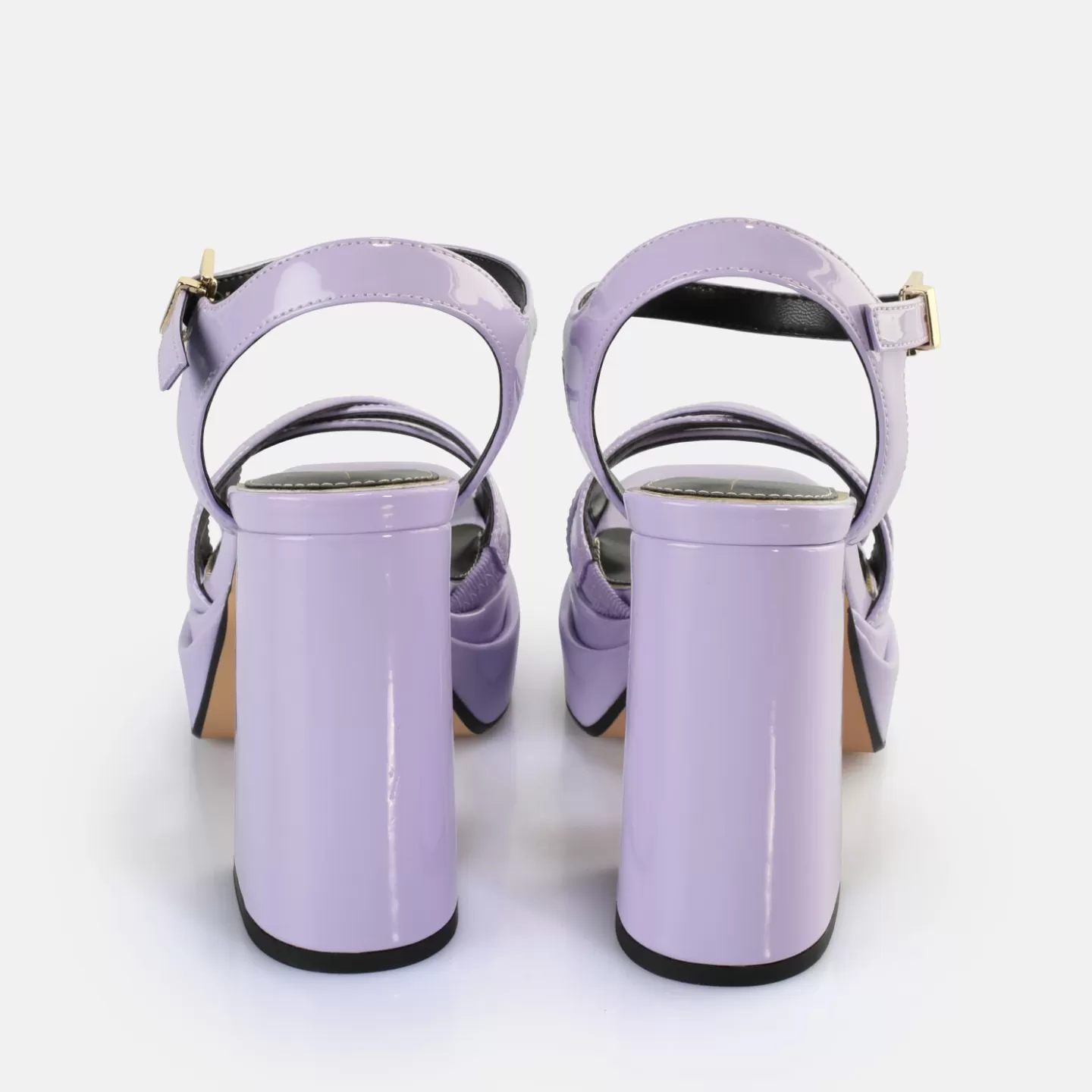 BUFFALO May Donna Heeled Sandals Vegan Lavender Fashion