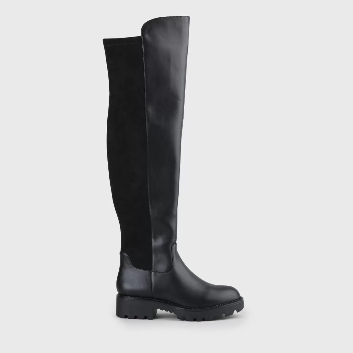 BUFFALO Mireya Overknee Boots Vegan Black Outlet