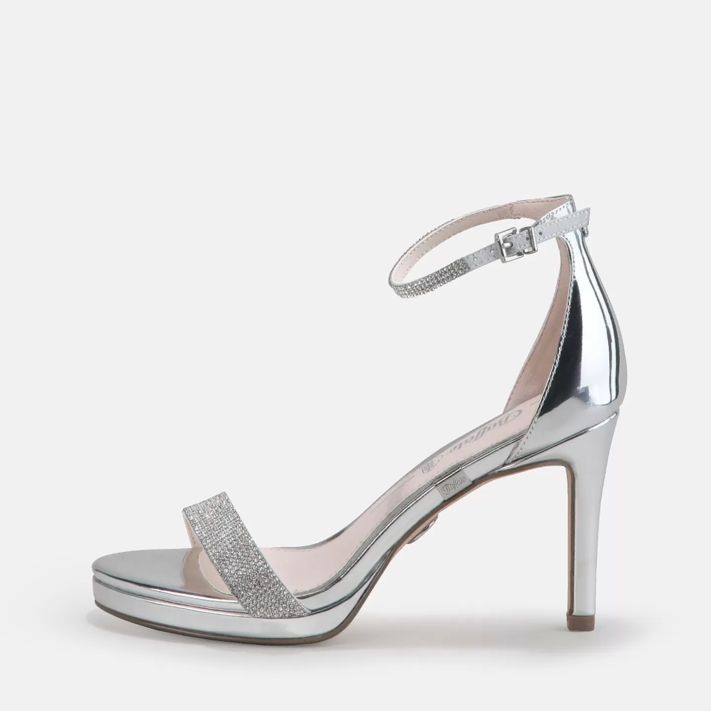 BUFFALO Monroe 2 Sandal Vegan Silver Sale