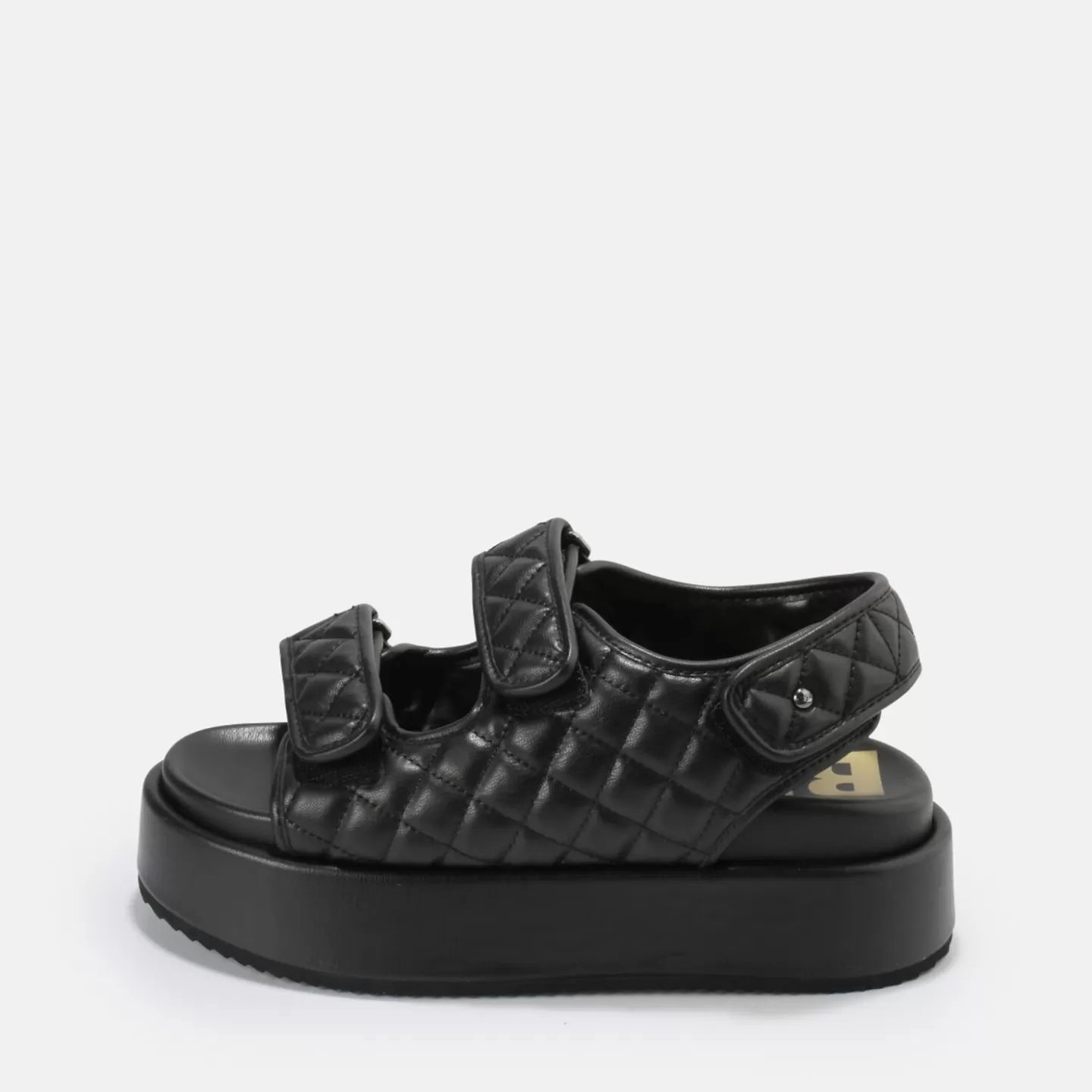 BUFFALO Noa Quilt Platform Sandals Vegan Black Online