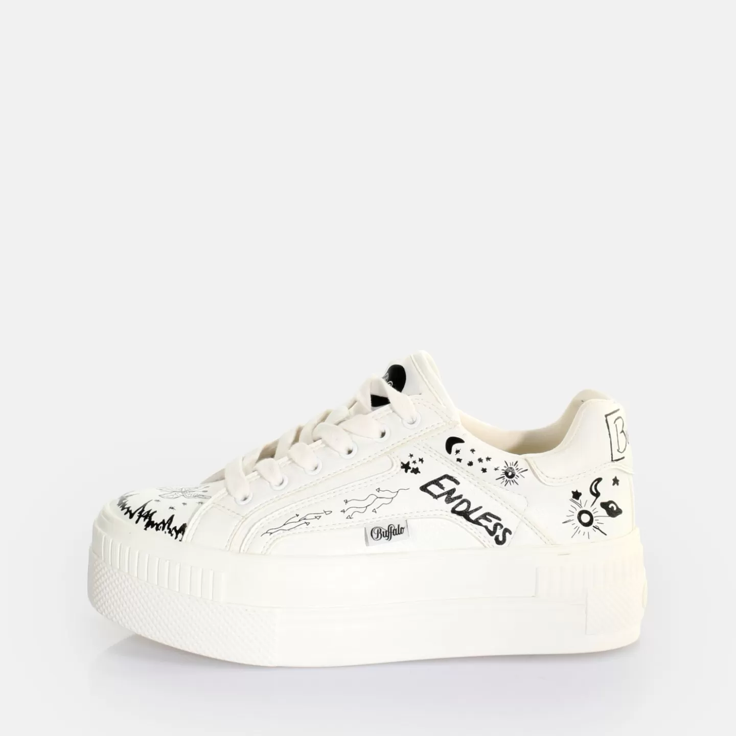 BUFFALO Paired Laceup Lo Sneaker Low Vegan White Shop