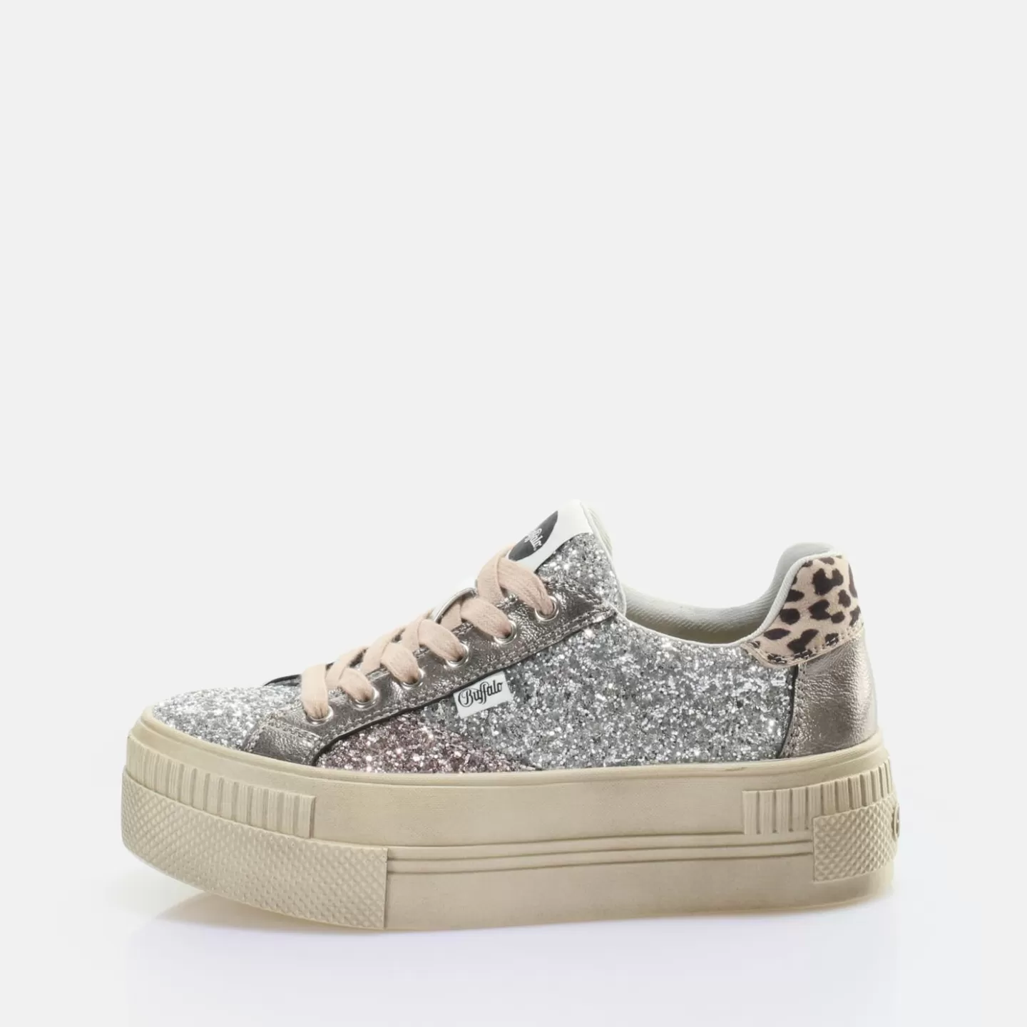 BUFFALO Paired Laceup Lo Sneaker Low Vegan Silver Shop