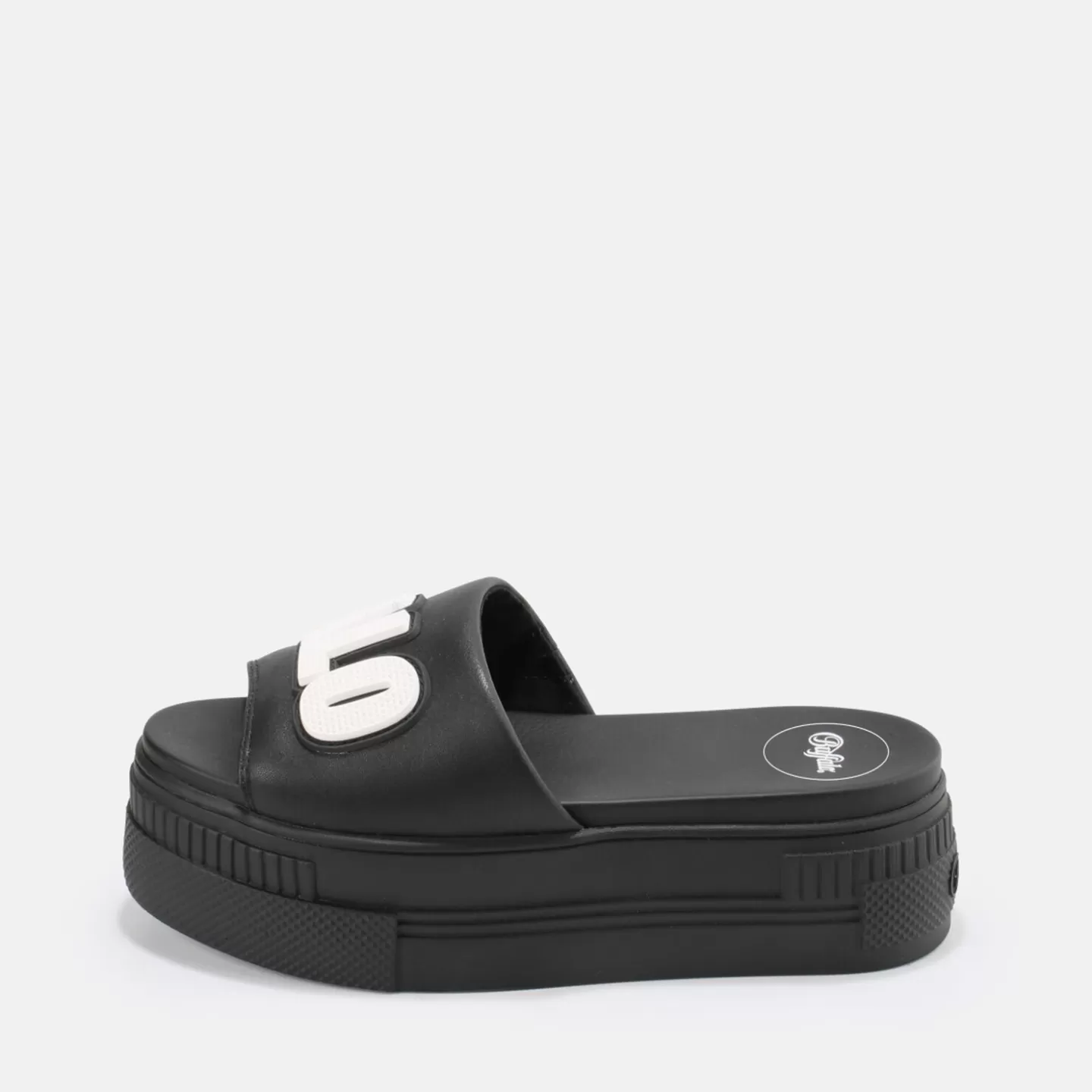 BUFFALO Paired Sld Sandal Vegan Black Best