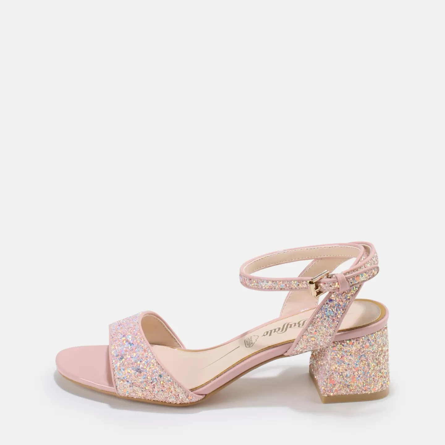 BUFFALO Rainelle Ankle-Strap Sandals Vegan Pink Clearance