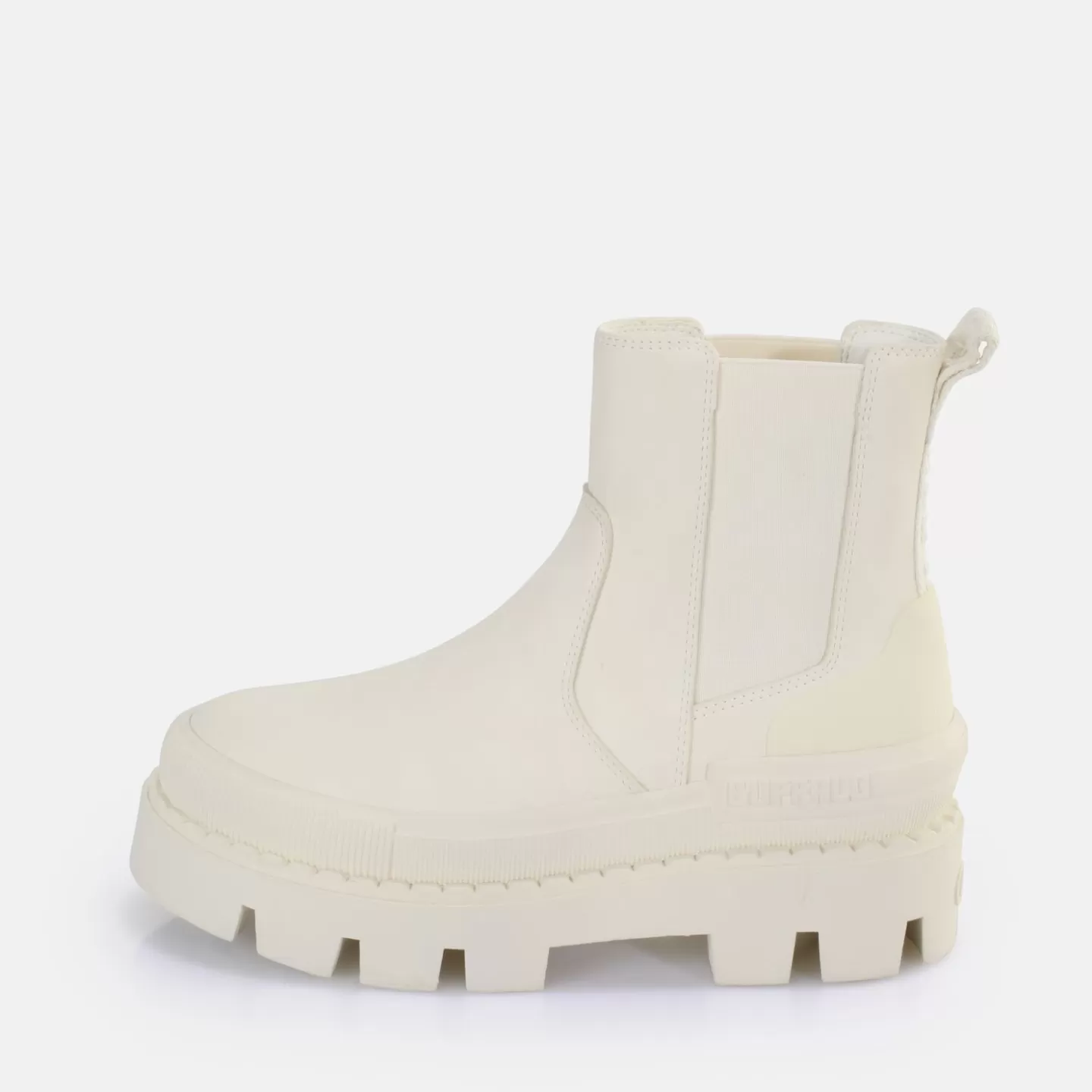 BUFFALO Raven Chelsea Ankle Boot Vegan Off White Best