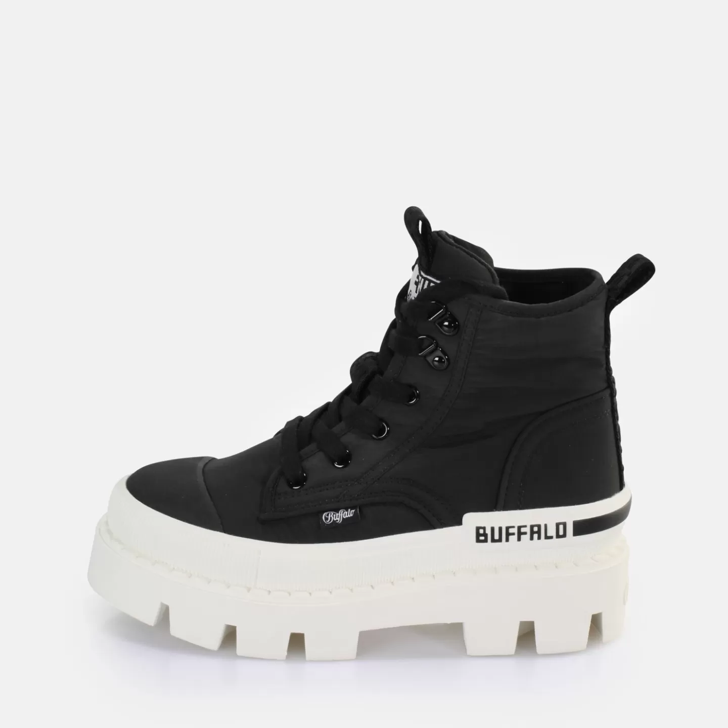 BUFFALO Raven Hi Sneaker High Vegan Black-White Best Sale