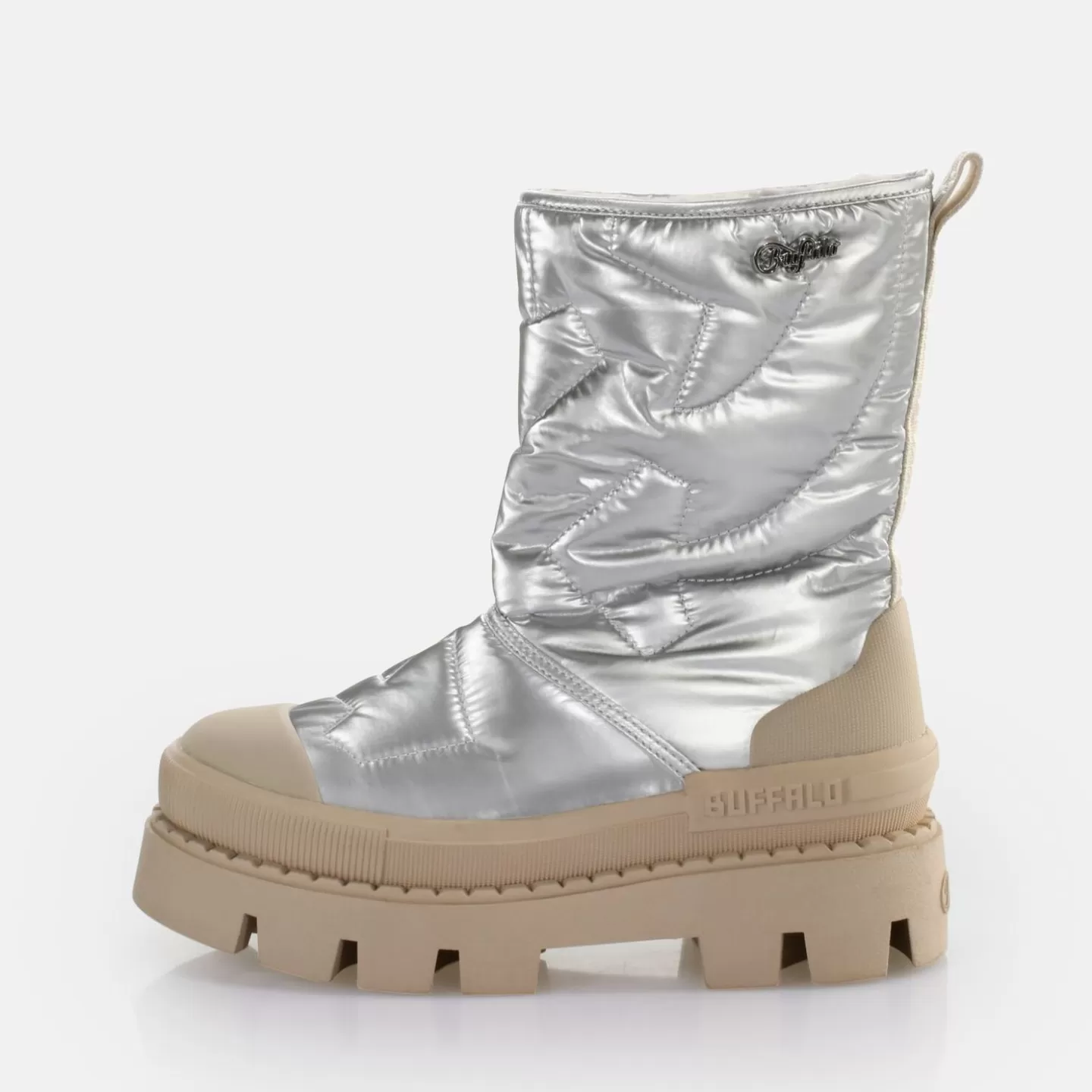 BUFFALO Raven Snow Boot Ankle Boot Vegan Silver Fashion