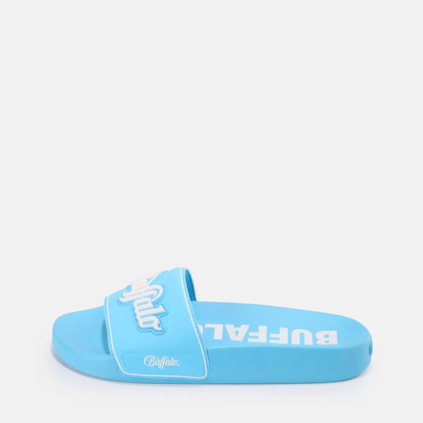 BUFFALO Rees Flat Sandal Vegan Blue Flash Sale