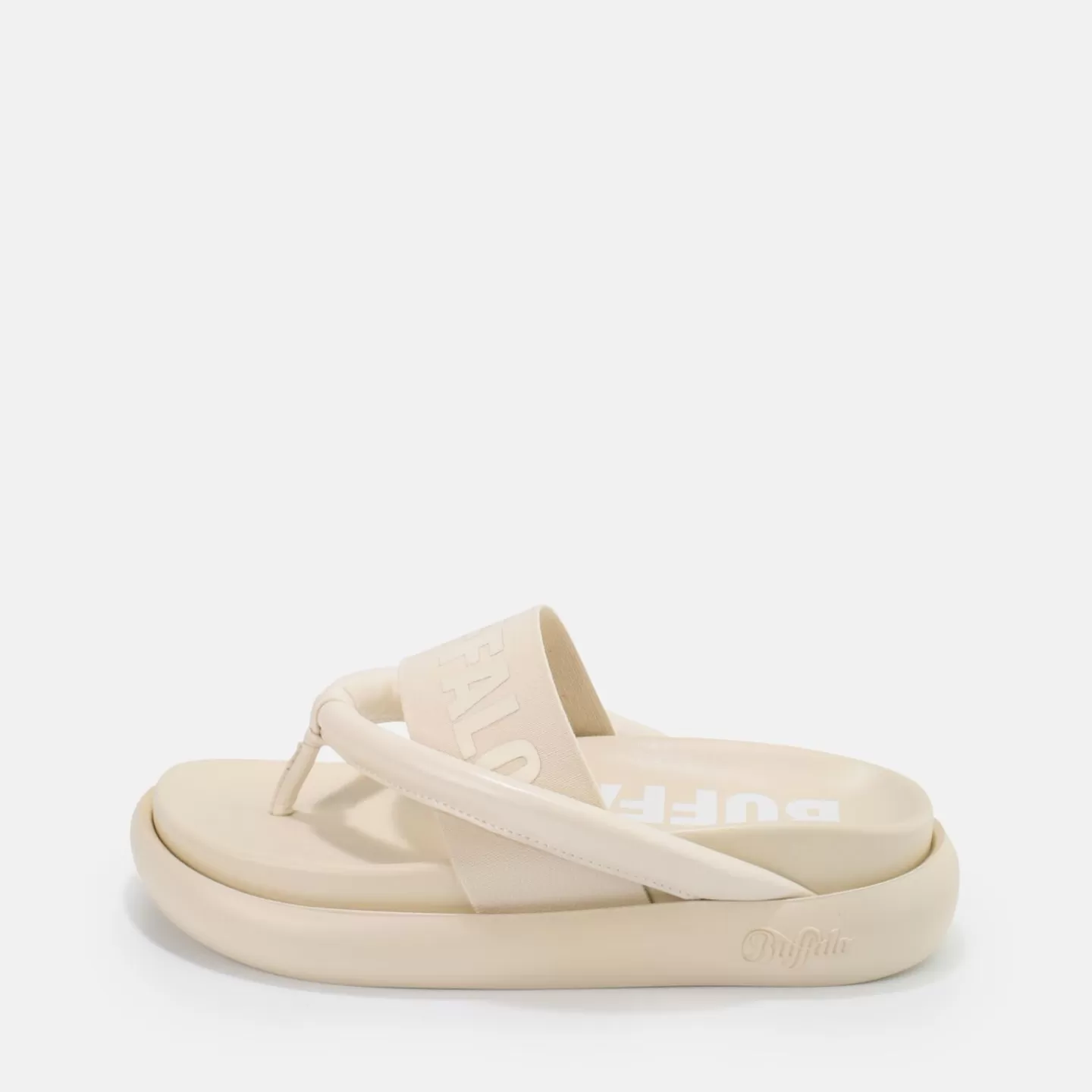 BUFFALO Rey Flip Platform Sandals Vegan Cream Fashion