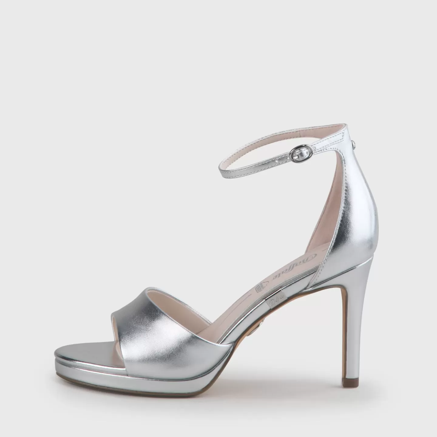 BUFFALO Ronja Heeled Sandal Silver Store