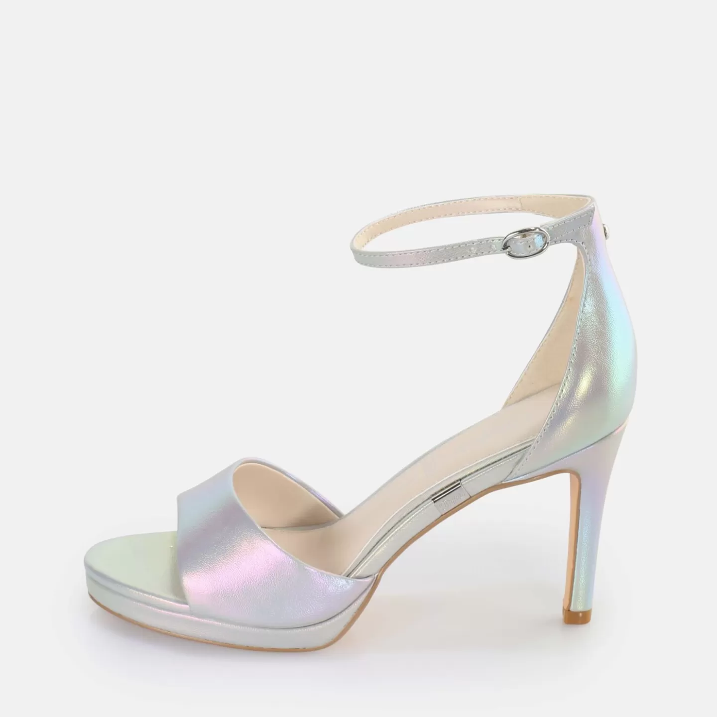 BUFFALO Ronja Heeled Sandal Vegan White/Mermaid Store