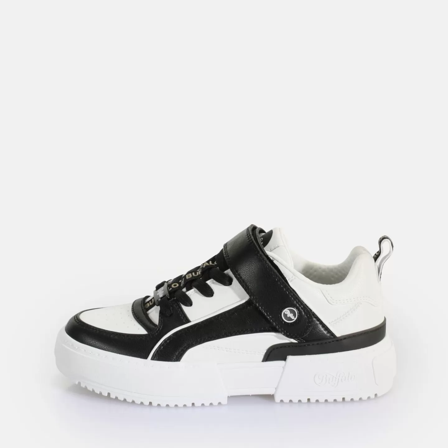 BUFFALO Rse Velc Sneaker Low Vegan Black-White Hot