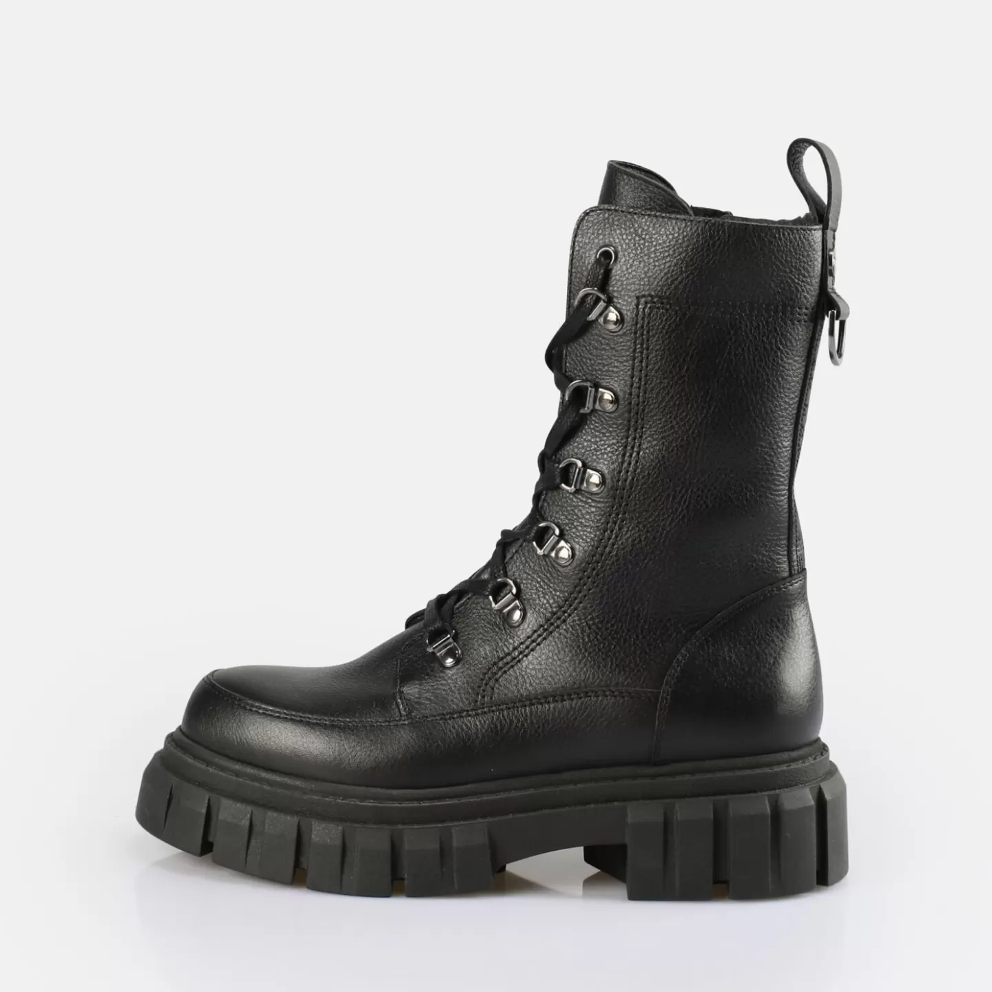 BUFFALO Scape Laceup Hi Warm Ankle Boot Black Hot